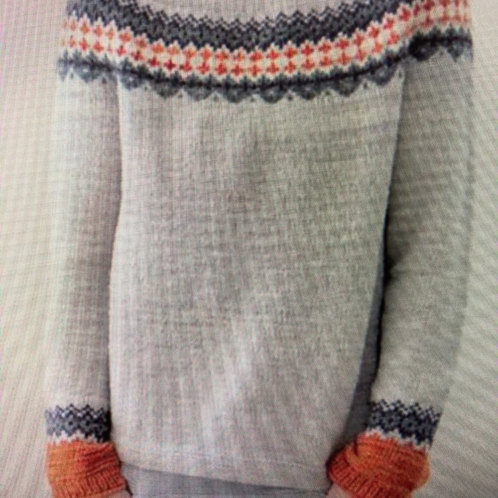 NWT, All is Fair Isle in Love Sweater, Aljok, Size Large
